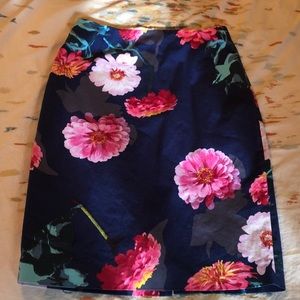 Banana Republic Floral Pencil Skirt